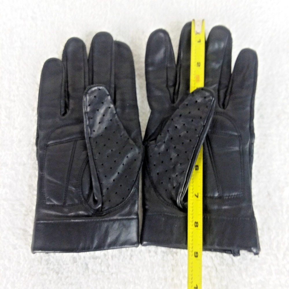 Vintage River Road Black Cheyenne Style Motorcycle Gloves Size Mens Large - Picture 4 of 10